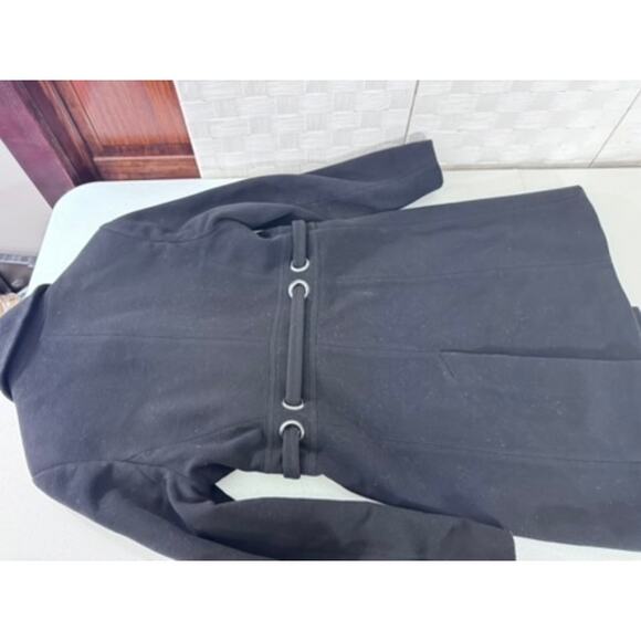 "VIA SPIGA" Women's Cashmere Wool Blend Trench Coat Quiet Luxury Old Money SZ 10 - Picture 15 of 16